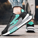 PARZ Zapatillas deportivas con plataforma acolchada para hombre