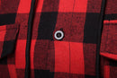 VAC Men's Casual Slim Fit Flannel Hooded Shirt