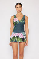 Marina West Swim Robe de bain pleine taille Clear Waters en Aloha Forest