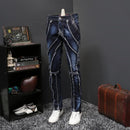 JJD Men's Autumn Designer Patchwork Jeans - AM APPAREL