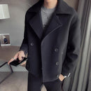 Men's Solid Colored Casual Wool Jacket - AM APPAREL