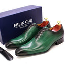 Men's Whole Cut Handmade Pointed Toe Oxfords - AM APPAREL