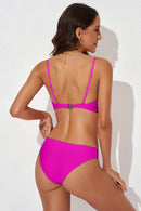 Conjunto de baño sin mangas con cuello redondo