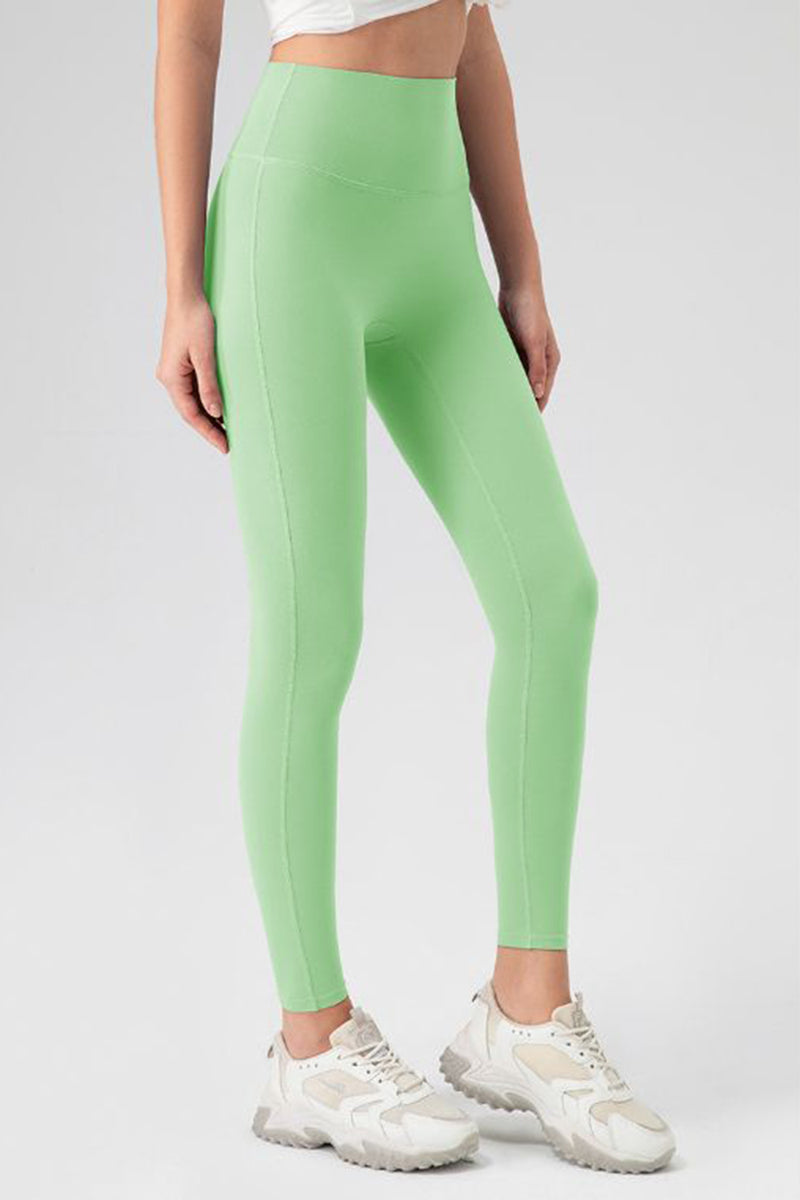 Pantalones activos ajustados de cintura alta