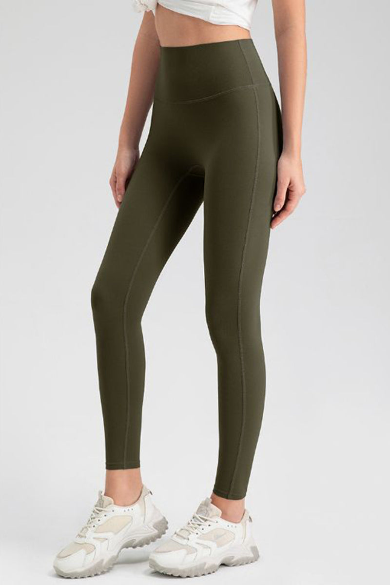 Pantalones activos ajustados de cintura alta