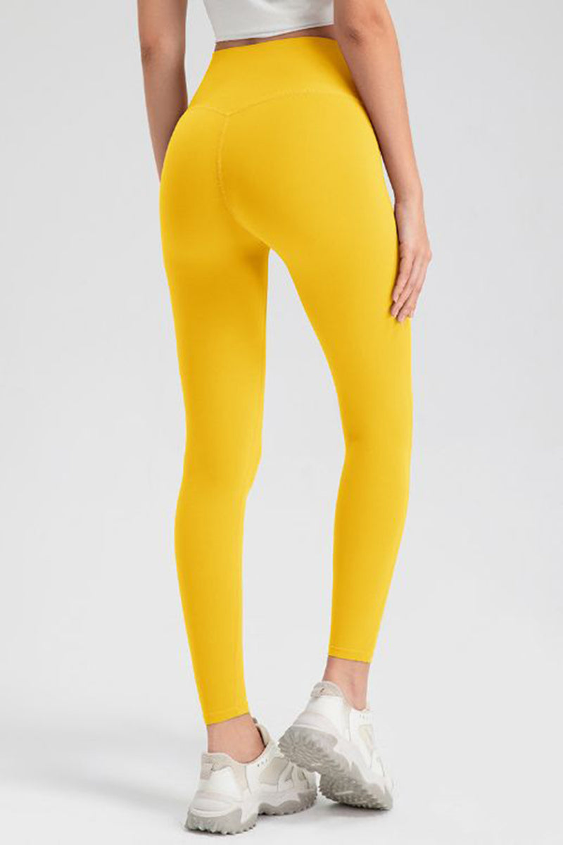 Pantalones activos ajustados de cintura alta