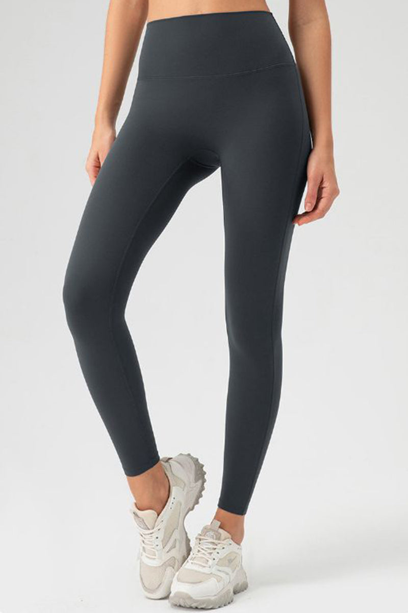 Pantalones activos ajustados de cintura alta