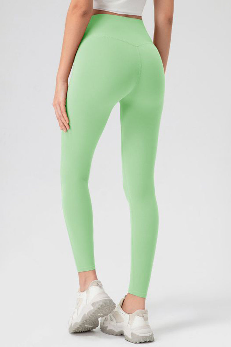 Pantalones activos ajustados de cintura alta
