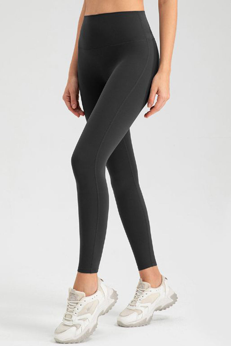 Pantalones activos ajustados de cintura alta