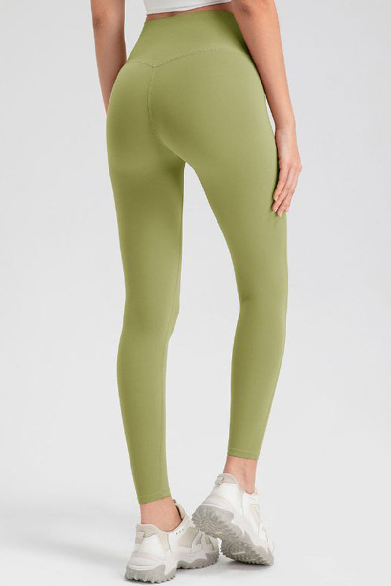 Pantalones activos ajustados de cintura alta