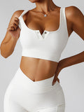 Camiseta sin mangas activa recortada con cuello cuadrado acanalado Basic Bae