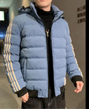 Parkas para hombre Abrigo de invierno con capucha y corte entallado 