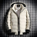 Parkas para hombre Abrigo de invierno con capucha y corte entallado 