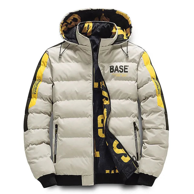 BASE Men's Autumn Winter Padded Double-Sided Coat