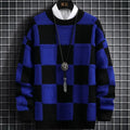 Men's Fall Korean Style Plaid Cashmere Sweatshirt