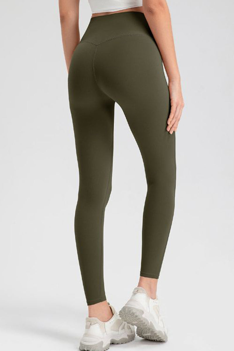 Pantalones activos ajustados de cintura alta