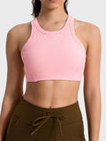 Wide Strap Cropped Sport Tank