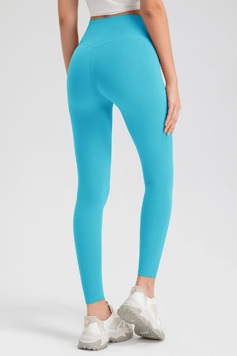 Pantalones activos ajustados de cintura alta