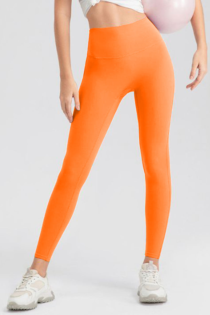 Pantalones activos ajustados de cintura alta