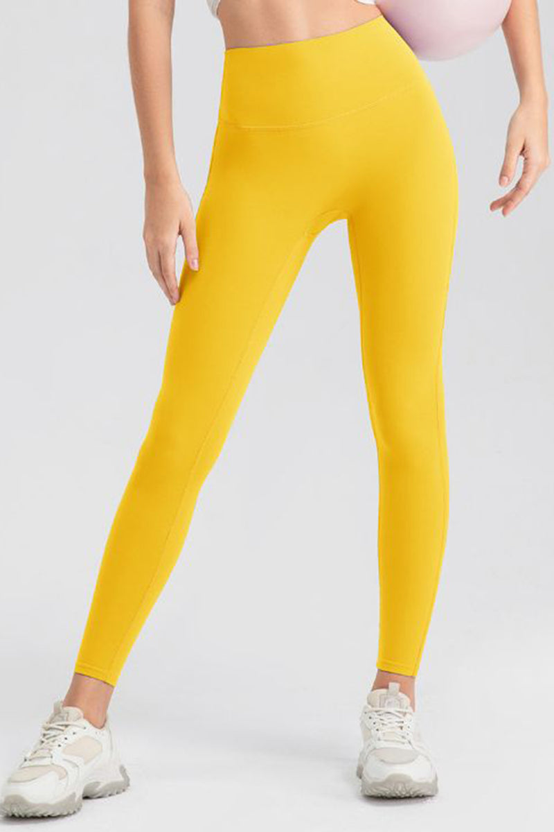 Pantalones activos ajustados de cintura alta
