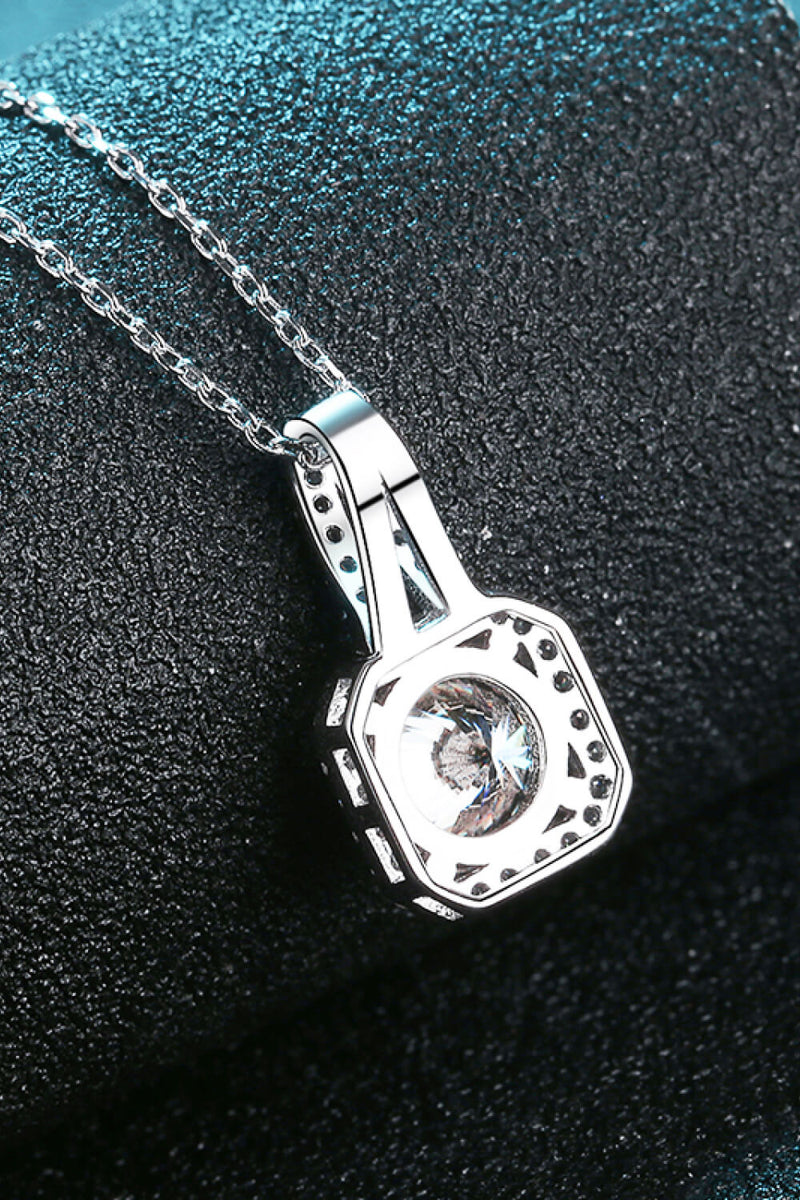 Collar de moissanita de 1 quilate