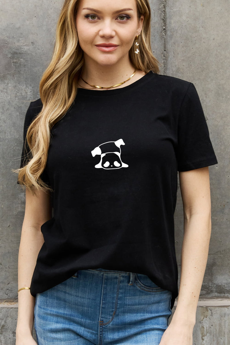 Simply Love Full Size Panda Graphic Cotton Tee