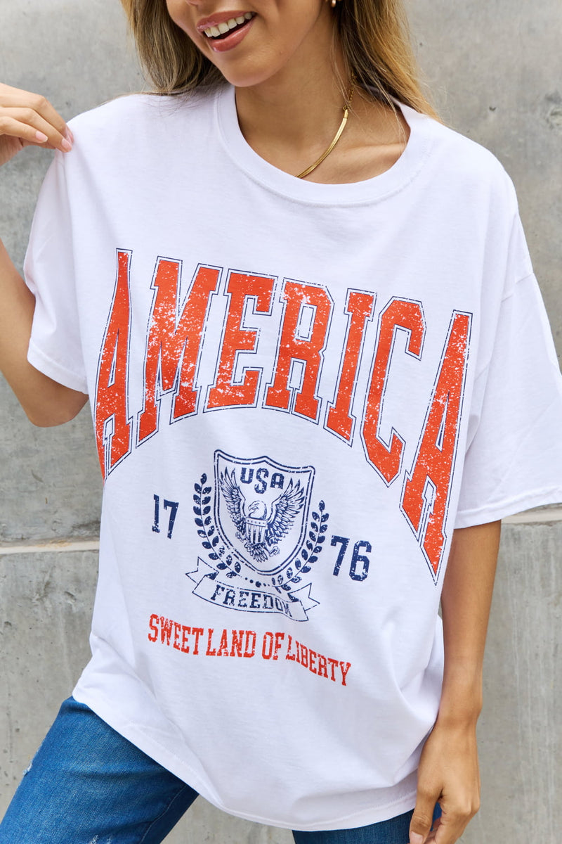 Sweet Claire "America:Sweet Land Of Liberty" Graphic T-Shirt