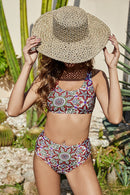 Ensemble de bikini à nouer dans le dos à fleurs