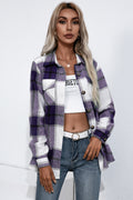 Chemise boutonnée en flanelle à carreaux