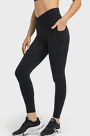 Legging de yoga taille V avec poches