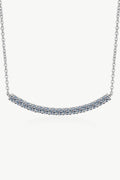 Collar de barra curvada de plata de ley