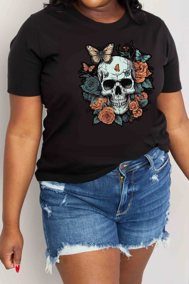 Simply Love Simply Love Full Size Skull Graphic Cotton T-Shirt
