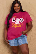 Simply Love T-shirt en coton graphique BOO SQUAD pleine taille