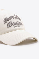 Gorra de béisbol ajustable con gráfico bordado