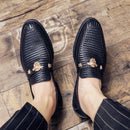 Mocasines Brogues de cuero hechos a mano con estilo para hombres