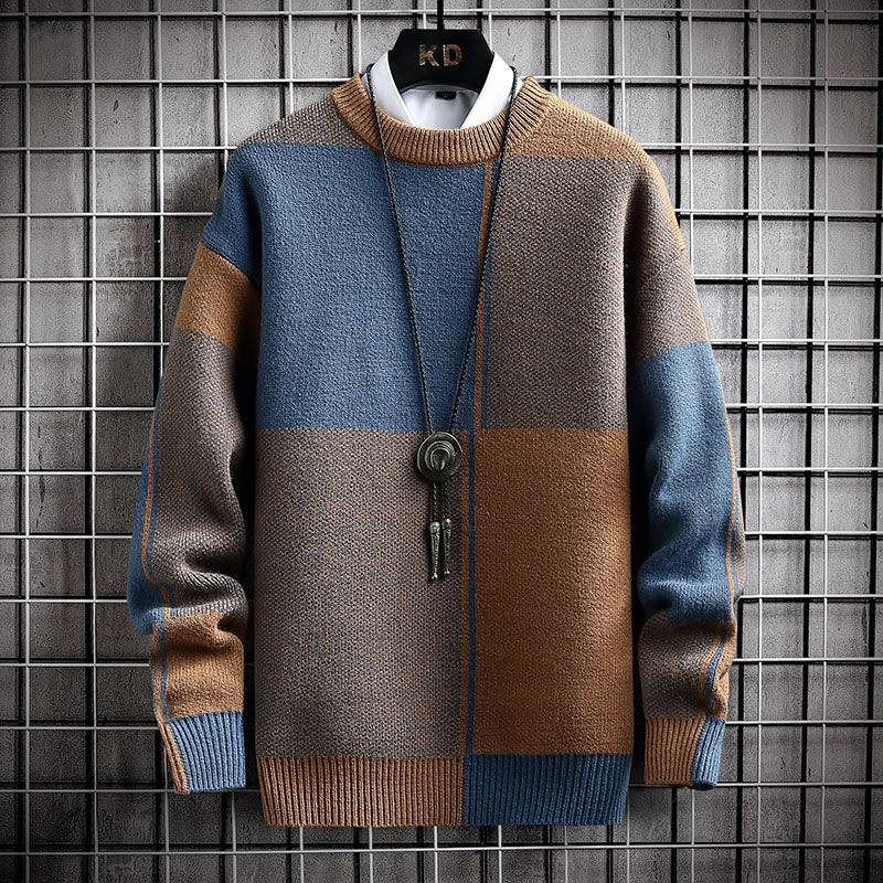 Jersey de cuello alto Harajuku para hombre