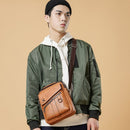 WEIXER Bolso bandolera de piel sintética para hombre