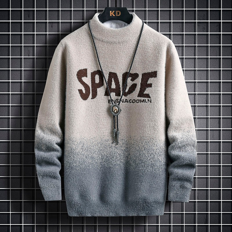 SPACE Pull en cachemire de vison pour homme