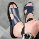 Sandales respirantes en cuir d'été pour hommes