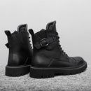 Botas de lujo de cuero genuino de alta calidad para hombres