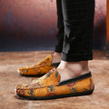 Men's Split Leather Slip on Moccasin Loafers