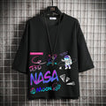 T-shirt graphique d'été de la NASA pour hommes 