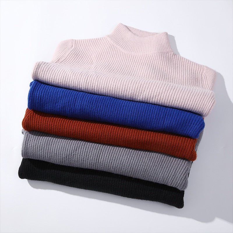 Men's Gradient Turtleneck Cashmere Pullover