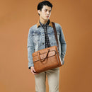 Maletín de negocios de cuero PU para hombre WEIXIER