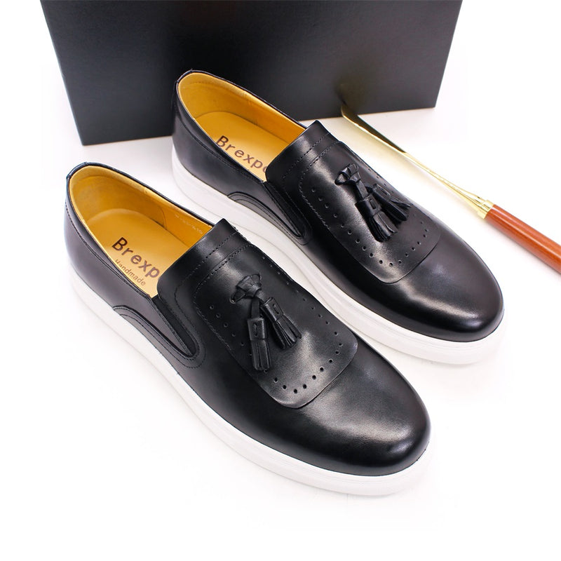 Men's Handmade Genuine Leather Flat Shoes