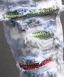 Jean Slim Fit Patchwork Homme 