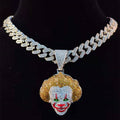 Collier Unisexe Pendentif Clown 