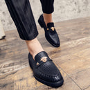 Mocasines Brogues de cuero hechos a mano con estilo para hombres