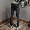 Jeans Hip Hop Streetwear Distressed Designer pour hommes 