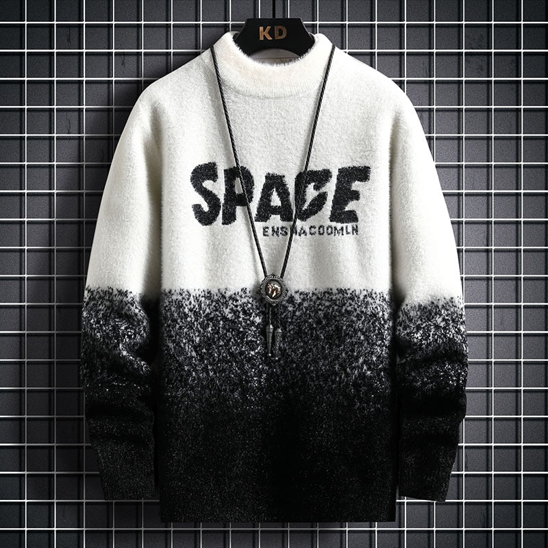 SPACE Pull en cachemire de vison pour homme